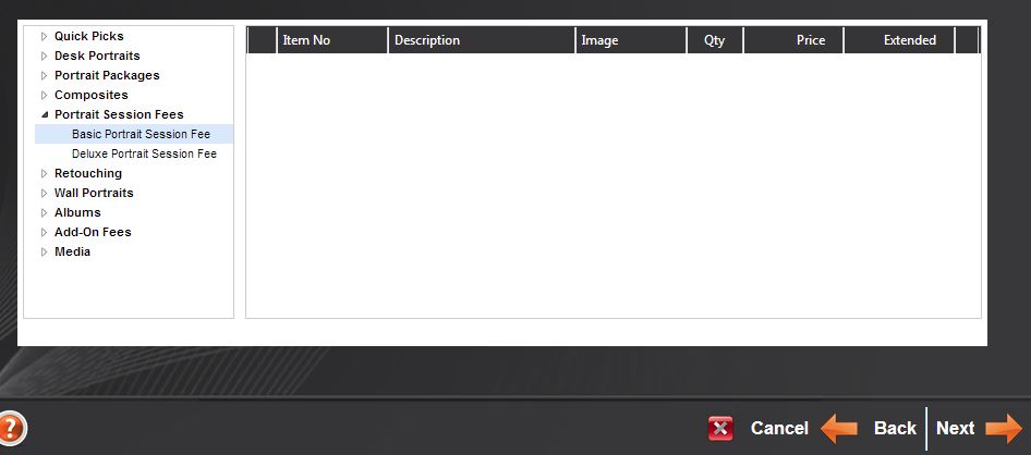 Creating a Session Invoice in Stratus - screenshot 2